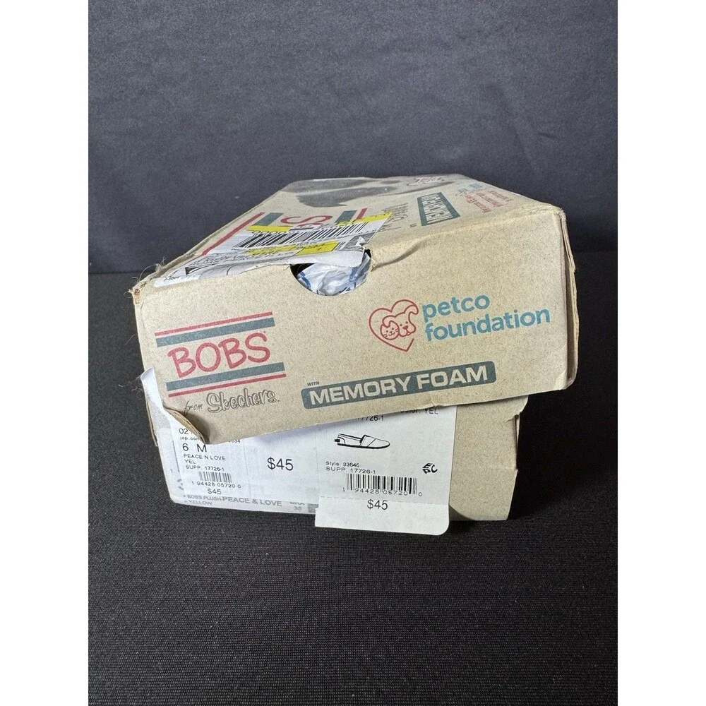 Bobs from Skechers Plush-Peace & Love / Womens 6 M/Memory Foam/ Yellow NIB - Picture 7 of 7